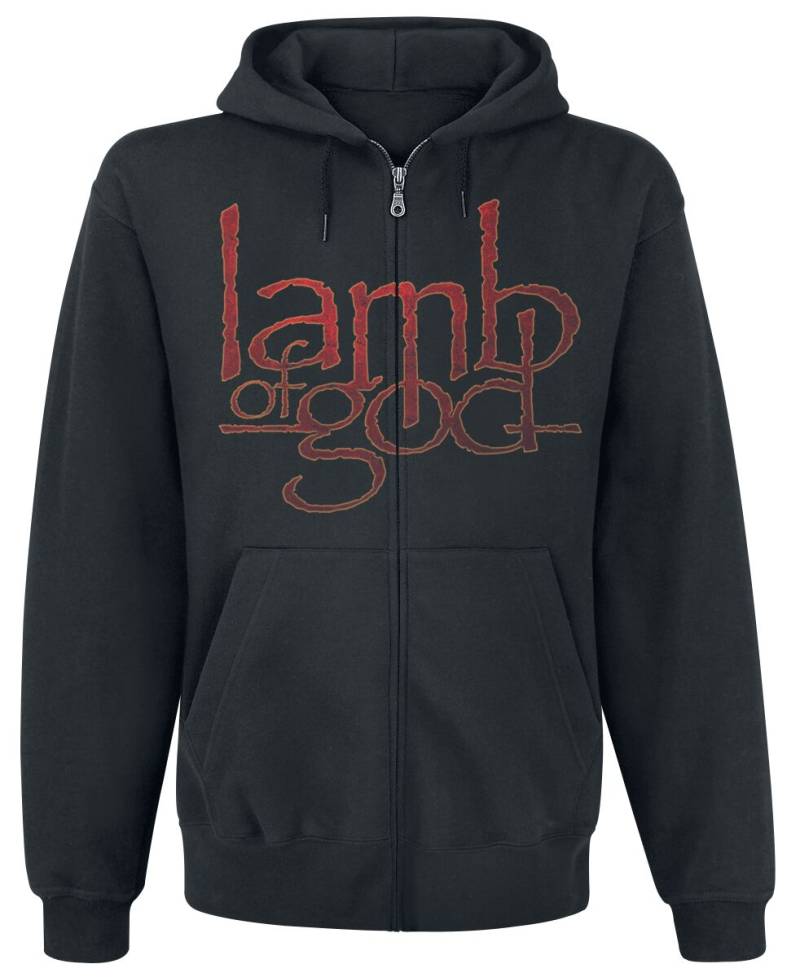 Lamb Of God Kapuzenjacke - Vulture - S bis XXL - für Männer - Größe M - schwarz  - Lizenziertes Merchandise! von Lamb Of God