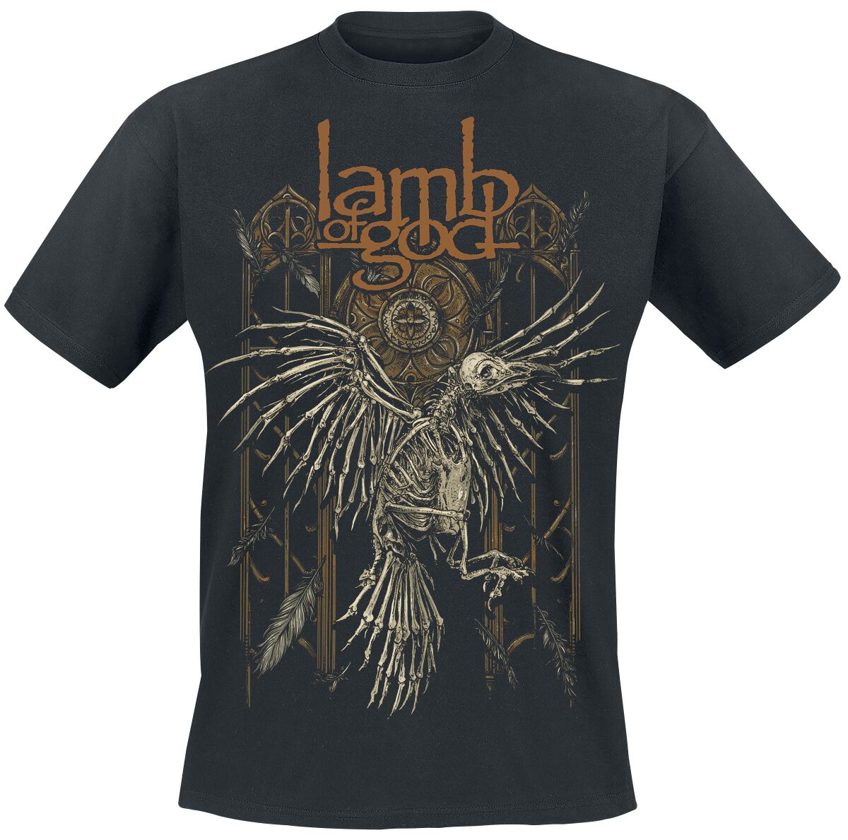 Lamb Of God T-Shirt - Crow - S bis XXL - für Männer - Größe S - schwarz  - Lizenziertes Merchandise! von Lamb Of God