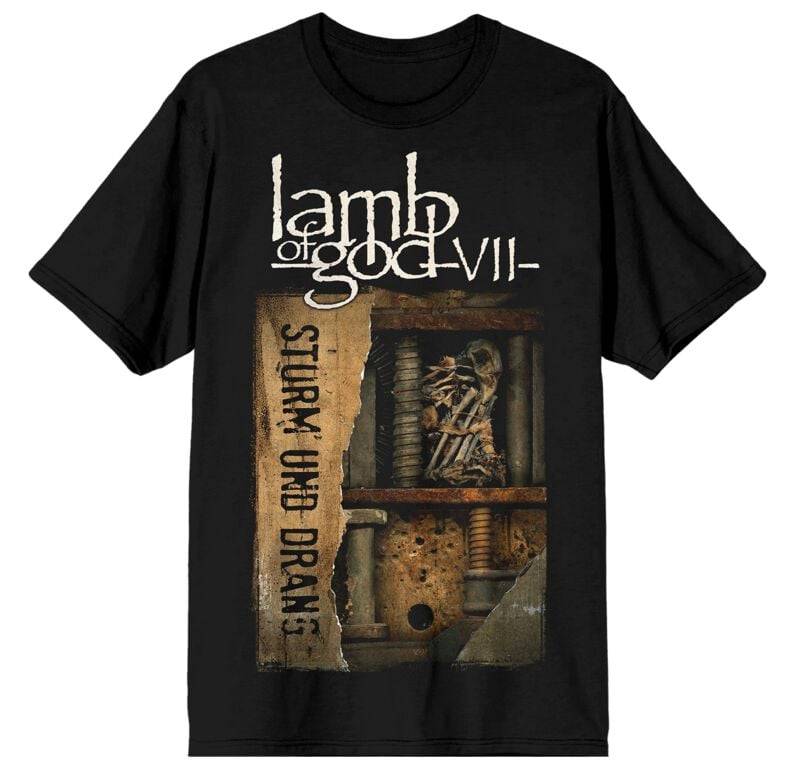 Lamb Of God T-Shirt - Sturm Und Drang Cover - S bis 4XL - für Männer - Größe 3XL - schwarz  - Lizenziertes Merchandise! von Lamb Of God