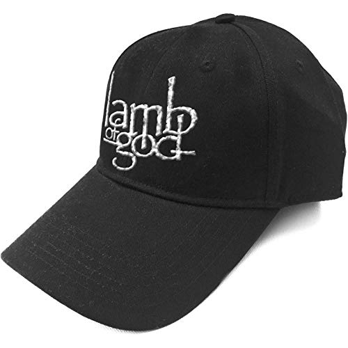 Lamb Of God Baseball Cap Band Logo Sonic Silber Nue offiziell Schwarz Strapback von Lamb of God