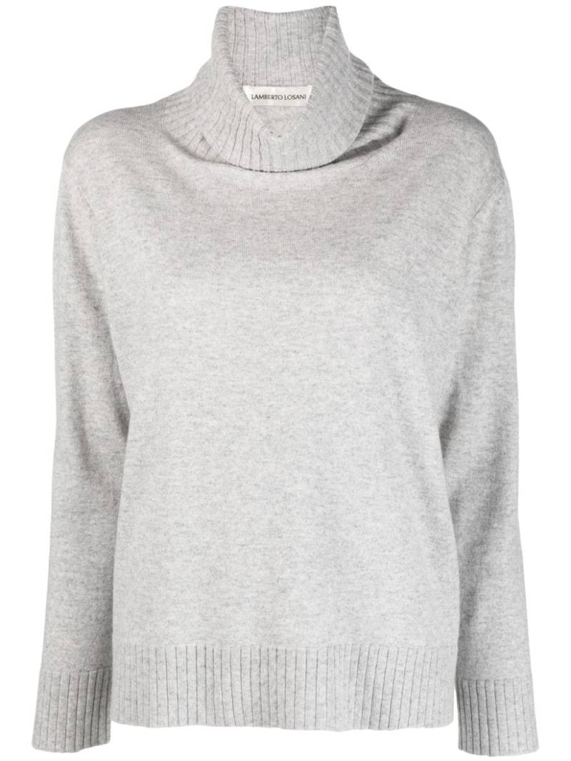 Lamberto Losani Klassischer Rollkragenpullover - Grau von Lamberto Losani