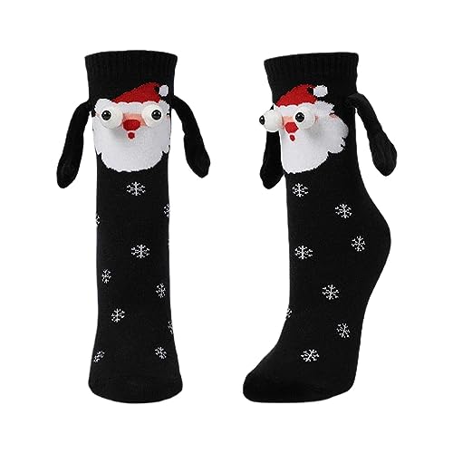 Lustige Magnetische Weihnachten Socken, 3D Weihnachten Socken, Unisex Hand In Hand Socken Mit Magnetarmen, Freundschaftssocken, Funny Freundschaftssocken Für Damen Herren von Lambo