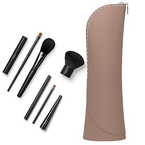 Silikon-Bürstenhalter | Weicher Reise-Make-up-Pinselhalter - Trendiger und tragbarer Kosmetik-Gesichtspinselhalter aus Silikon, Organizer für Make-up-Werkzeuge für Pinsel und Make-up Lambo von Lambo