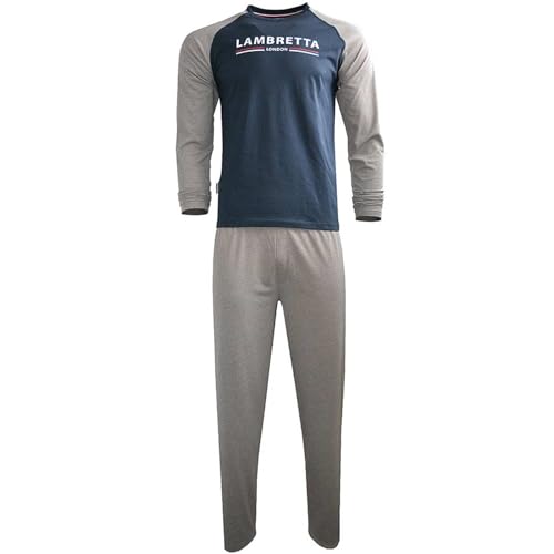 Lambretta Loungewear-Set, Marineblau / Dunkelgrau, XL von Lambretta