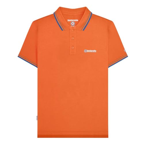 Lambretta Poloshirt Herren Orange Twin Tip L von Lambretta