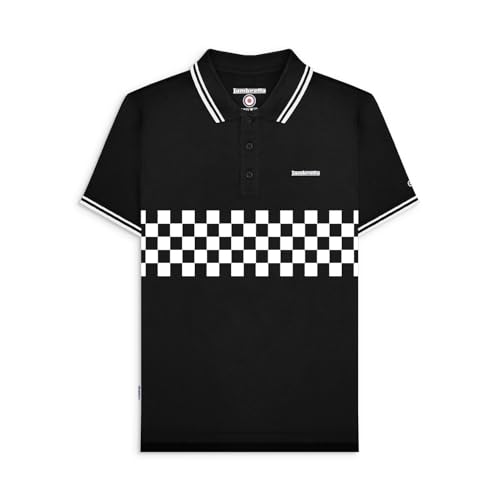Lambretta Poloshirt Herren Schwarz & Weiß XXL von Lambretta
