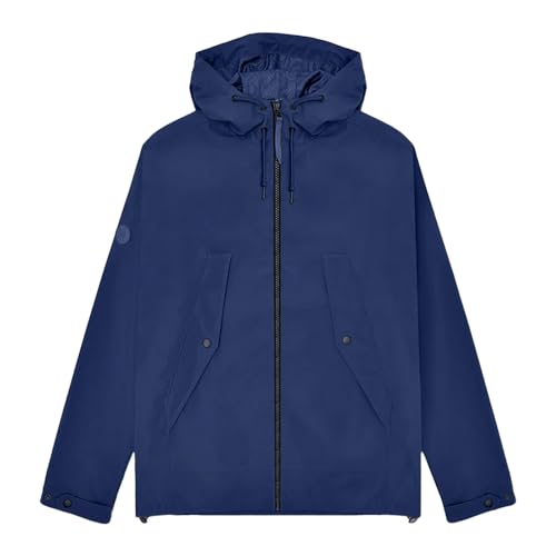 Lambretta Riley Herren-Windjacke mit durchgehendem Reißverschluss, Retro-Stil, navy, 4XL von Lambretta