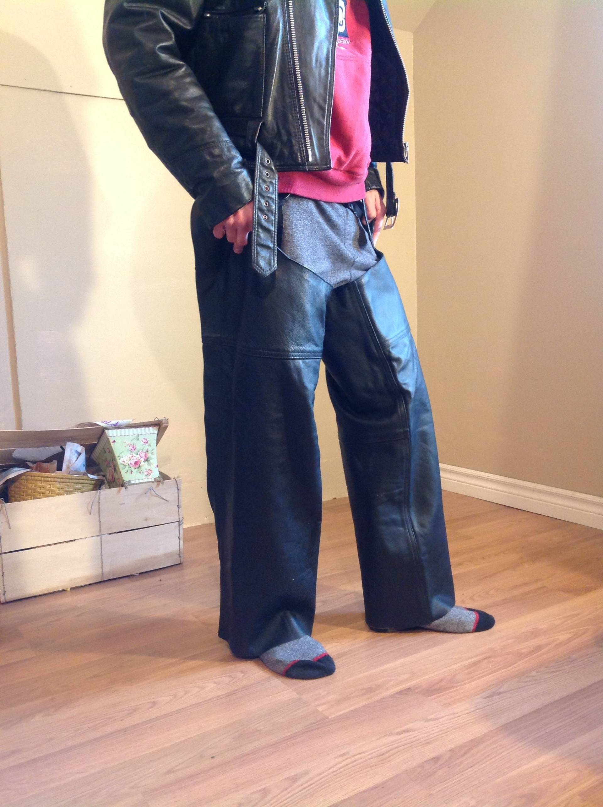 Herren-Chaps/Leggings Aus Echtem Leder/Motorrad-Trainingsanzug/Reiten/Rocker-stil/Reiter/Western von LamereCourage