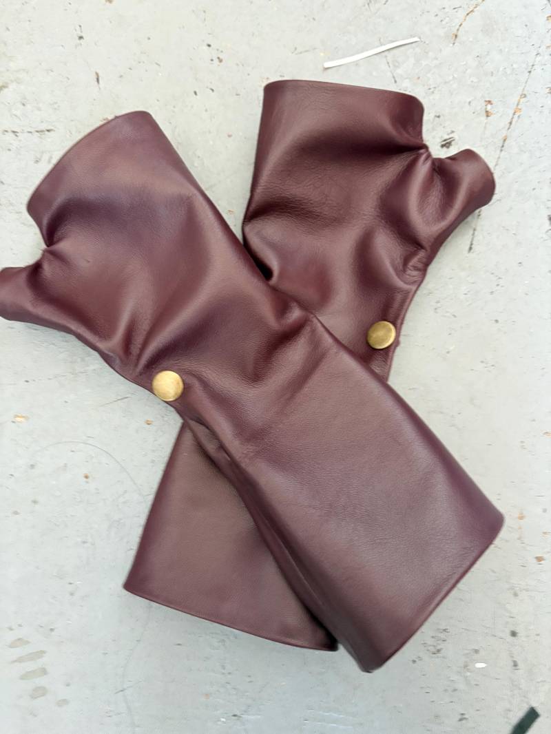 Lange Leder Handschuhe von LamiaDesign