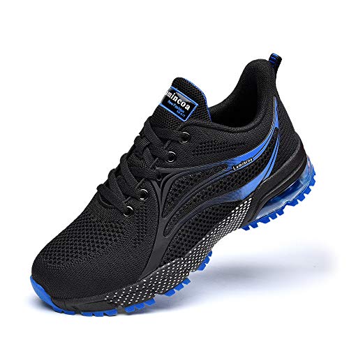 Lamincoa Damen Air Cushion Sneakers Laufschuhe Atmungsaktiv Mesh Anti Slip Athletic Tennis Schuhe für Outdoor Jogging, Blau (Royalblau), 38 EU von Lamincoa