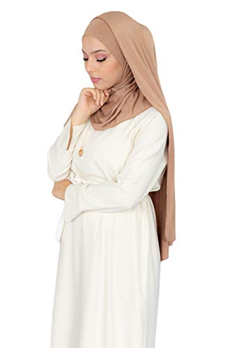 Lamis Hijab – Hijab zum Einfädeln, komplett Jersey HE300 (Nude) von Lamis Hijab