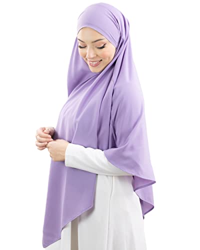 Lamis Hijab - Khimar Hijab Oberteil für muslimische Frauen, Lilas, One size von Lamis Hijab