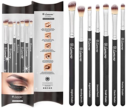 Augenpinsel Lidschattenpinsel Verblender Pinsel Set - Lidschatten Pinselset Makeup Eyeshadow Augen Pinsel Schminkpinsel Set - Ideal Zum Verblenden Von Lidschatten, Puder, Highlighter, Concealer von Lamora