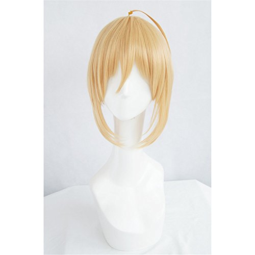 LanTing Cosplay Perücke Fate Stay Night Zero Saber Blonde Gold Cosplay Party Fashion Anime Human Costume Full wigs Synthetic Haar Heat Resistant Fiber von LanTing