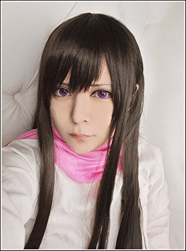 LanTing Cosplay Perücke Noragami Iki Hiyori Brown Lange Perücke Frauen Cosplay Party Fashion Anime Human Costume Full wigs Synthetic Haar Heat Resistant Fiber von LanTing