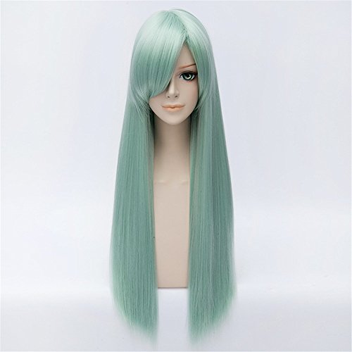 LanTing Cosplay Perücke The Seven Deadly Sins Elizabeth Liones Green Lange Perücke Styled Frauen Cosplay Party Fashion Anime Human Costume Full wigs Synthetic Haar Heat Resistant Fiber von Vicien