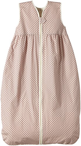 Lana Natural Wear Baby - Mädchen Schlafsack Molton Punkte, Gepunktet, Gr. 80, Rosa (Punkte Rose Water-Ombre Blue 9306) von Lana natural wear