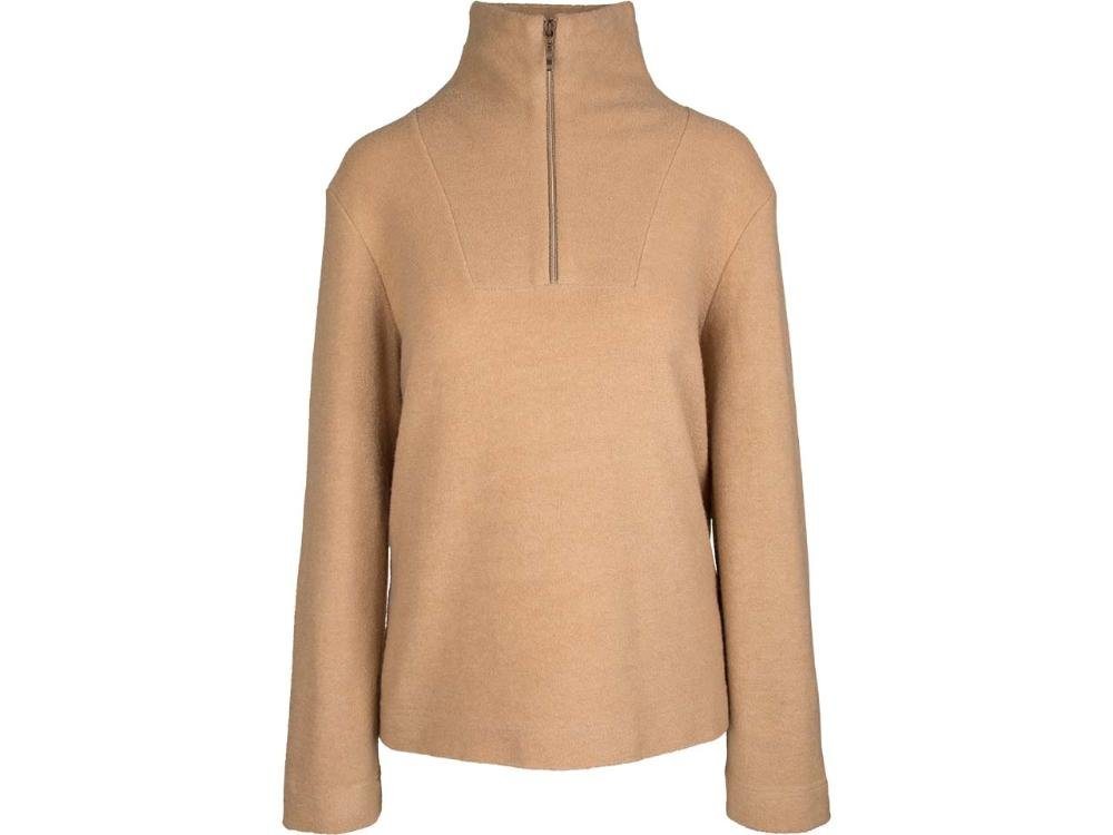 Lana Rundhalspullover LANA Damen-Pullover 'Tonja' mit halbem Reißverschl von Lana