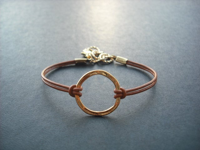 Brautjungfer Armband, Golden Hoop Armband von Lana0Crystal