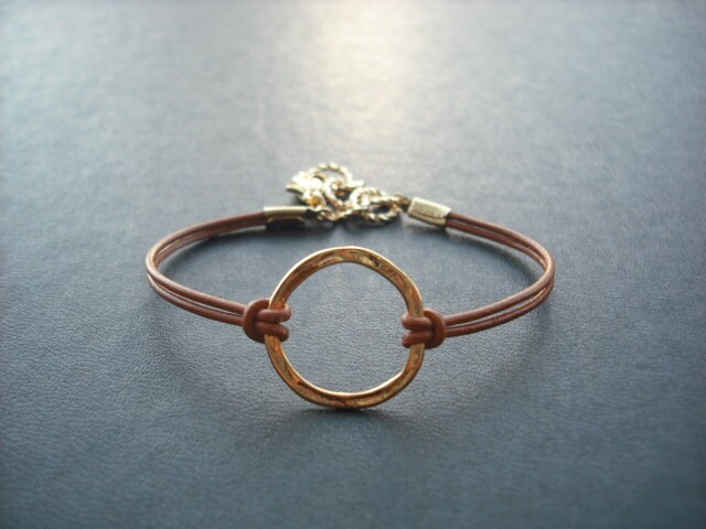 Brautjungfer Armband, Golden Hoop Armband von Lana0Crystal