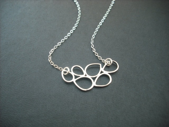 Brautjungfern Geschenk, Hochzeitsgeschenk, Multi-Teardroop-Halskette von Lana0Crystal