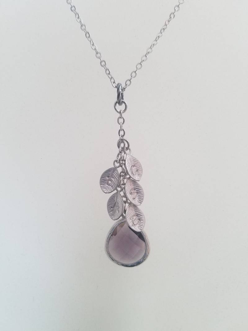 Gold Oder Silber Birthstone Und Erste Halskette - Erhältlich in Allen Birth, Necklce Großmutter, Mutter Halskette, Familie von Lana0Crystal