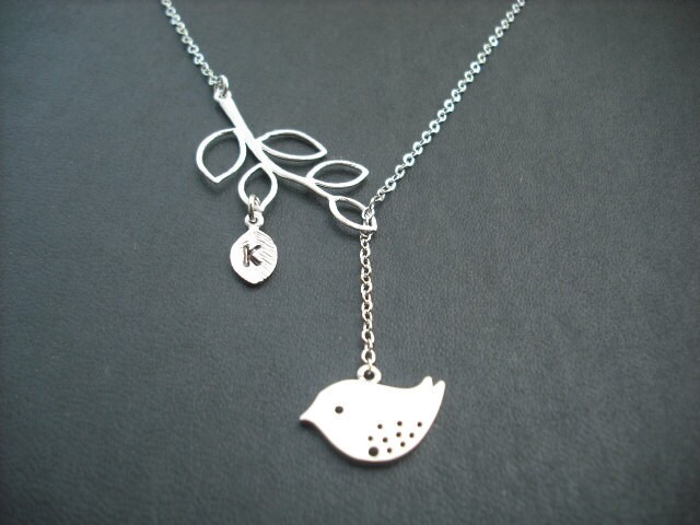 Personalisierte Erste Zweig Und Mod Vogel Lariat - 1 von Lana0Crystal