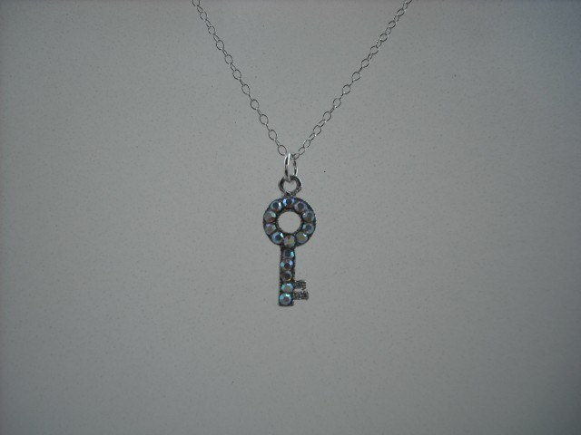 Verkauf - Wichtige Liebenswert Strass Halskette Kette Aus Sterlingsilber von Lana0Crystal