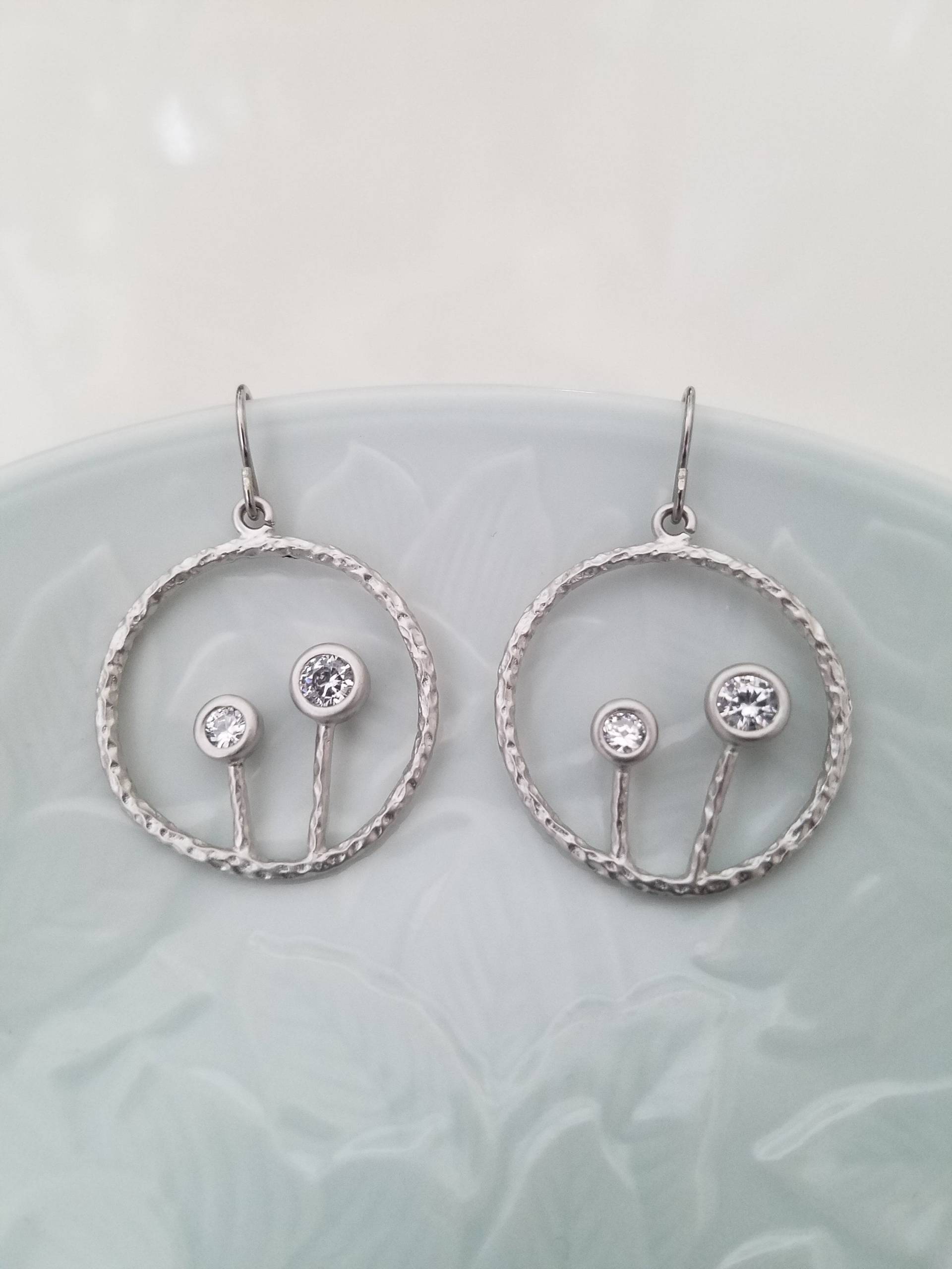 Zwei Kleine Baum in Einem Creolen Vergoldet von Lana0Crystal