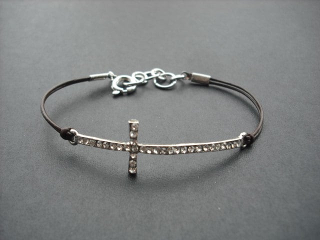 strass Kreuz Armband von Lana0Crystal