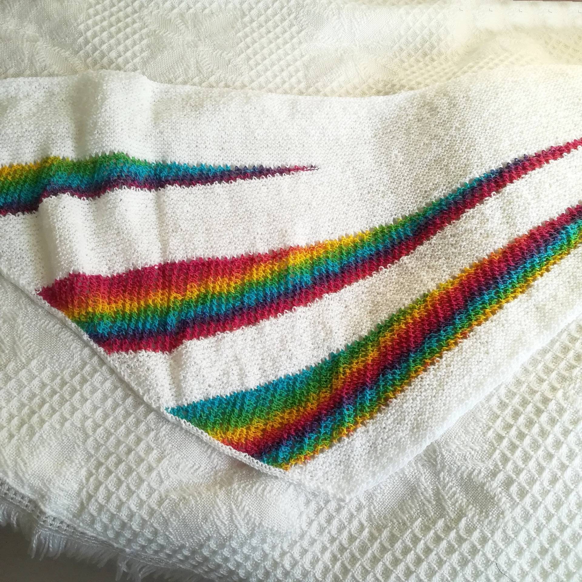 Dreieckstuch, Stola, Tuch; Asymetrisch Gestrickt; von LanaFavorita