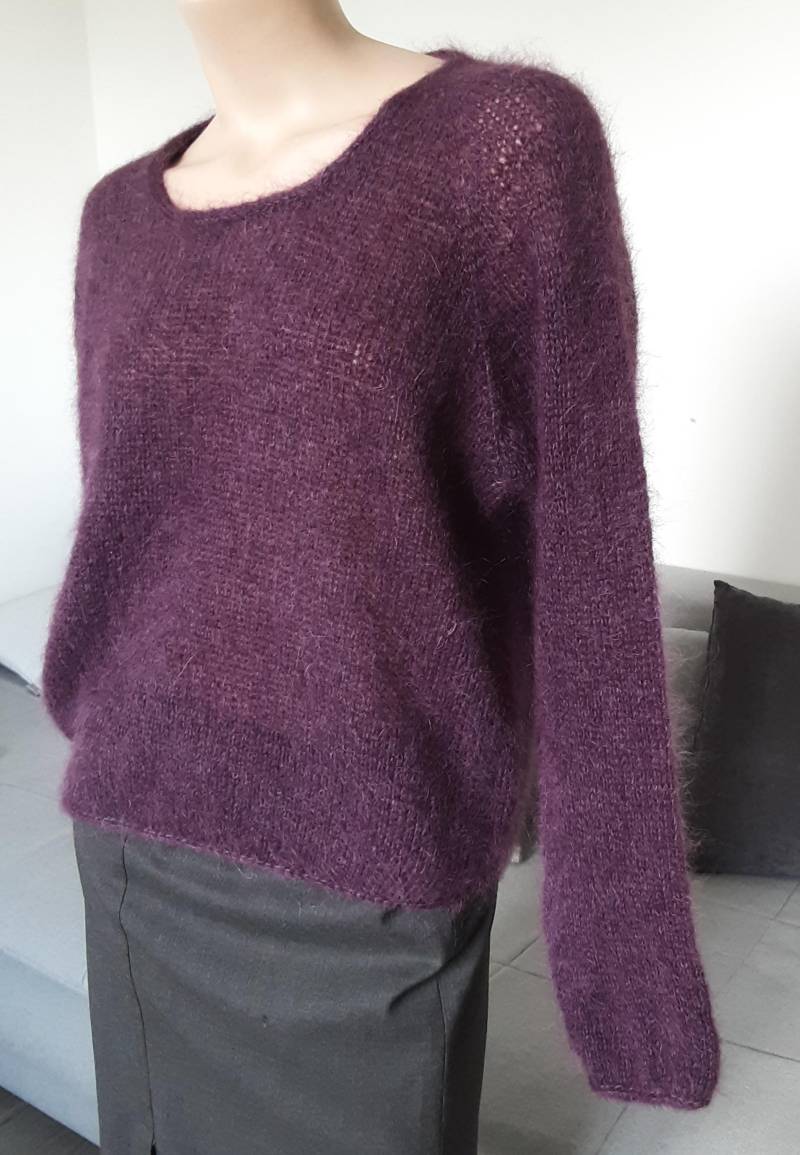 Nahtloser Strickpullover Aus Mohair-Seide - Individuelle Größen & Farben Möglich von LanaKnaub