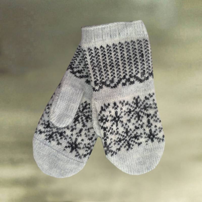 Merino Wolle Fäustlinge Homespun Warme Winter Handschuhe von LanaTrend