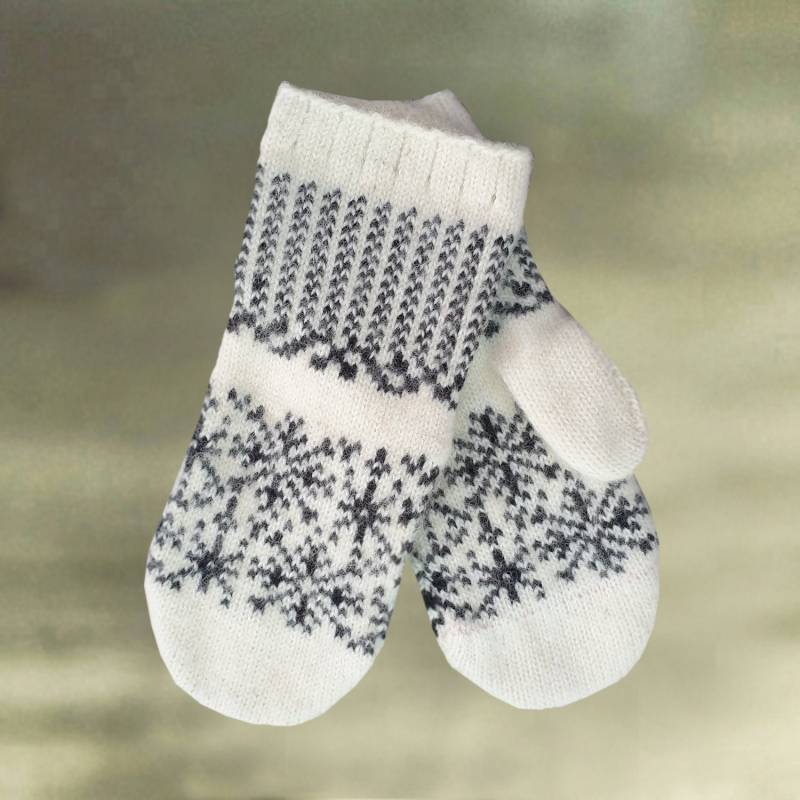 Merino Wolle Strickfäustlinge Damen Winter Armstulpen von LanaTrend