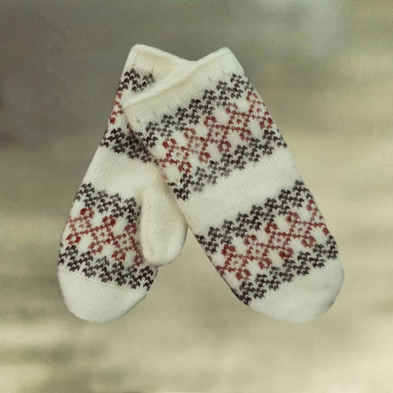 Merino Wolle Strickfäustlinge Warme Winterhandschuhe Für Frauen von LanaTrend