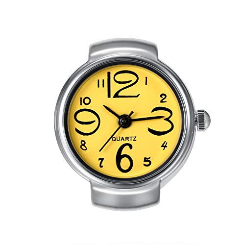 Lancardo Damen Herren Ringuhr Analog Quarz am Finger Uhr Ring von Lancardo