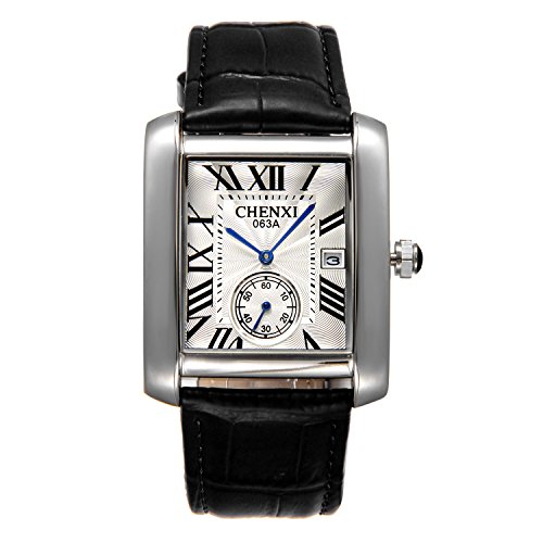 Lancardo Herren Damen Armbanduhr Analog mit Leder Armband von Lancardo