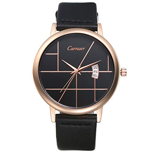 Lancardo Herren Damen Armbanduhr Analog mit Leder Echtleder Armband 30M Wasserdicht Kalender Uhr Weiss schwarz Lancardo Herren Damen Armbanduhr Analog mit Leder Echtleder Armband 30M Wasserdicht Kalender Uhr Weiss schwarz von Lancardo