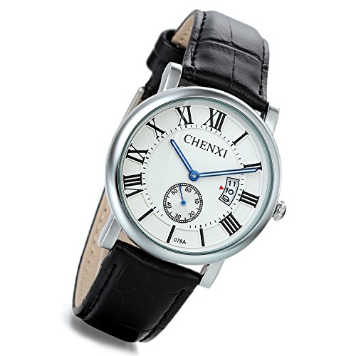 Lancardo Herren Damen Uhr Analog mit Leder Armband LCD11P062 von Lancardo