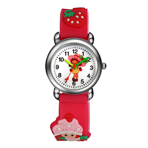 Lancardo Mädchen Kinderuhr Armbanduhr, süße 3D Meerjungfrau Lernuhren Armbanduhr pink von Lancardo
