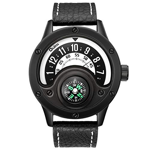 Lancardo Herren Quarz Analog Rund Zifferblatt Kompass Outdoor Wasserdicht Männer Armbanduhr von Lancardo