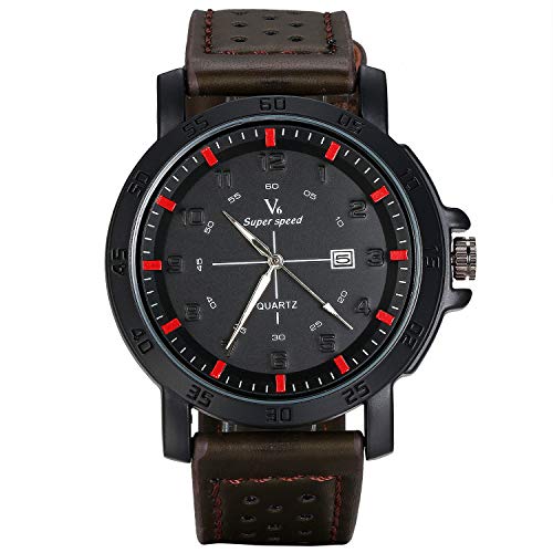 Lancardo Herren Quarzwerk mit Kalender Anzeiger Wasserdicht Armbanduhr mit Atmungsaktivem Armband Lancardo Herren Quarzwerk mit Kalender Anzeiger Wasserdicht Armbanduhr mit Atmungsaktivem Armband von Lancardo