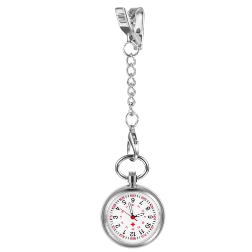 LANCARDO Krankenschwesteruhren Taschenuhr Schwesteruhren: Einfach Schwester Uhren mit Clip Gut Ablesbare Fob Uhr Ansteckuhr Pulsuhren Hilfsuhr Arbeitsuhr für Ärzte Pflege Krankenschwester Silber LANCARDO Krankenschwesteruhren Taschenuhr Schwesteruhren: Einfach Schwester Uhren mit Clip Gut Ablesbare Fob Uhr Ansteckuhr Pulsuhren Hilfsuhr Arbeitsuhr für Ärzte Pflege Krankenschwester Silber von Lancardo