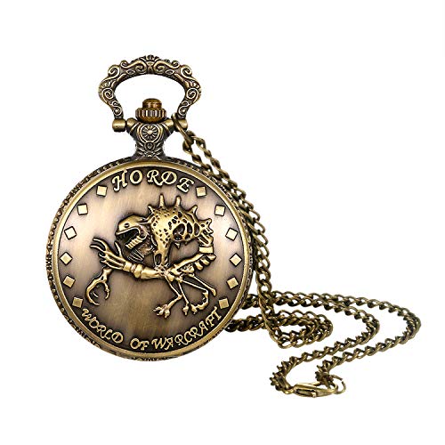 Lancardo Taschenuhr Analog Quarzuhr mit Halskette Bronze Zifferblatt Vintage Style Uhren Geburtstagsgeschenk Lancardo Taschenuhr Analog Quarzuhr mit Halskette Bronze Zifferblatt Vintage Style Uhren Geburtstagsgeschenk von Lancardo