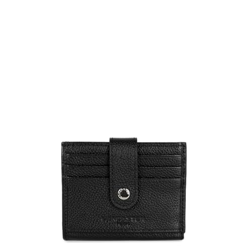 Lancaster | Foulonné PM Kartenetui aus genarbtem Rindsleder, Schwarz, Schwarz , one size von Lancaster