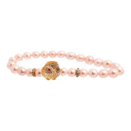 Lancaster Pulsera Mujer JLA-BR-OWL-6-PE Dorado Naranja Circonita Plata de Ley 16 mm Lancaster Pulsera Mujer JLA-BR-OWL-6-PE Dorado Naranja Circonita Plata de Ley 16 mm von Lancaster