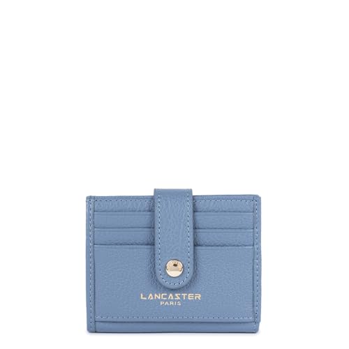 Lancaster | Dune Kartenetui aus genarbtem Rindsleder, mattblau von Lancaster