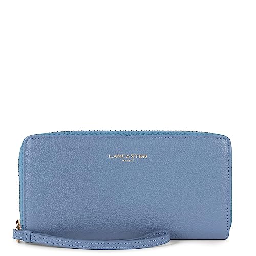 Lancaster Dune Zip Around Wallet Bleu Stone von Lancaster