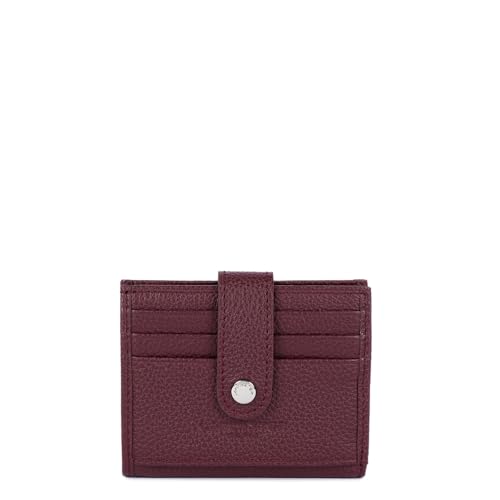 Lancaster | Foulonné PM Kartenetui aus genarbtem Rindsleder, Bordeauxrot von Lancaster