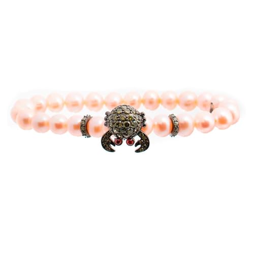 Lancaster Pulsera Mujer JLA-BR-CRAB-3-PU Rosa Verde Plata de Ley 16 mm von Lancaster